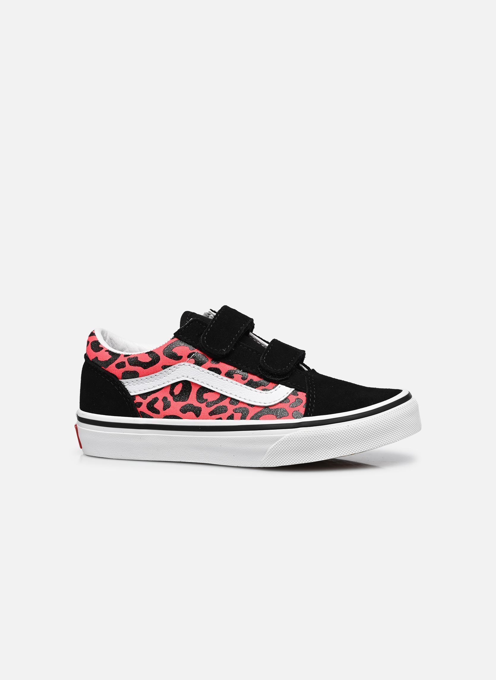 Baskets basses Old Skool V UY fille rose Vans Baskets basses Old Skool V UY fille rose FOC - GLITTER LEOPARD DIVA PIN