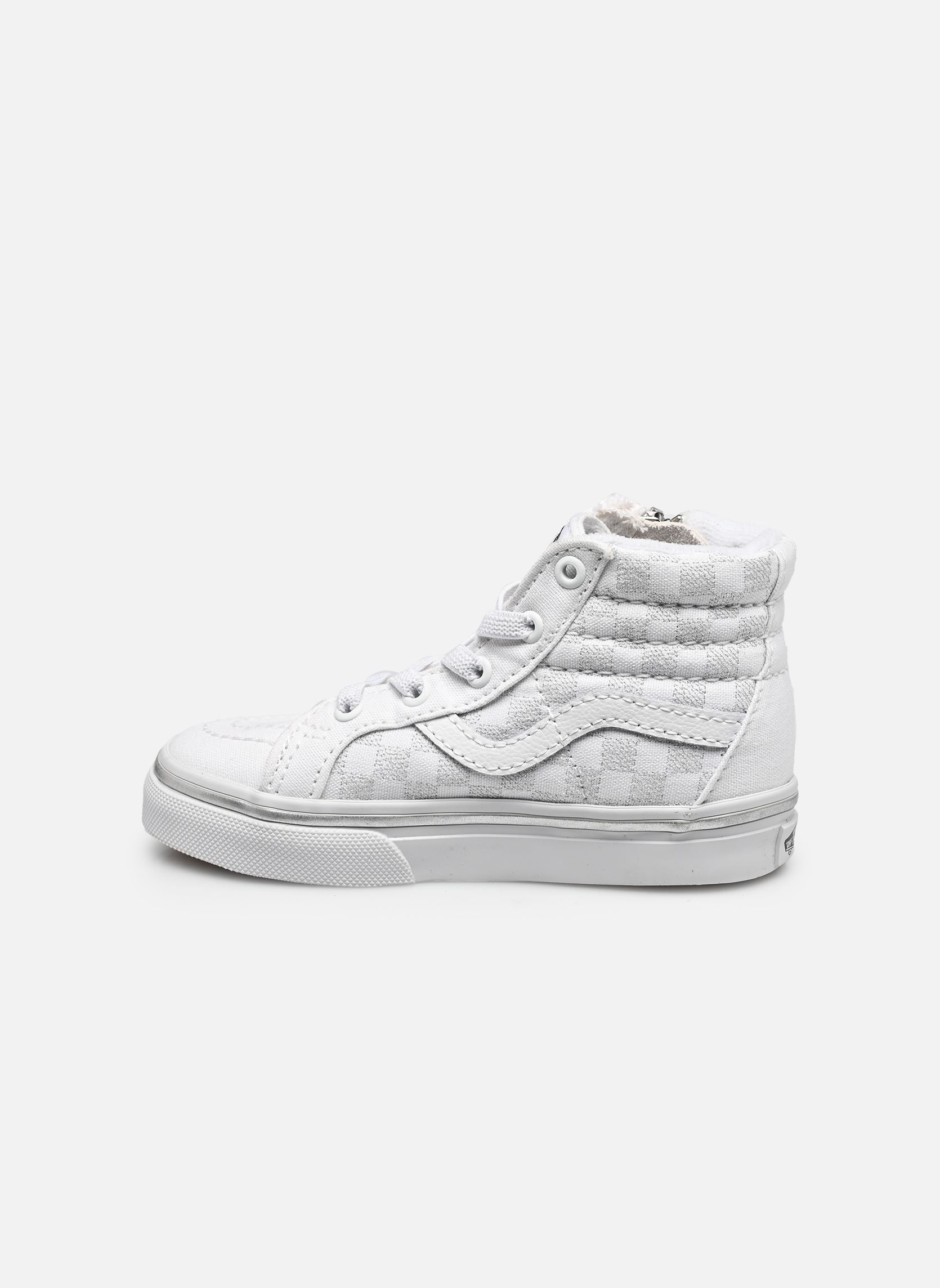 Baskets hautes Sk8-Hi Reissue Side Zip TD garçon blanc Vans Baskets hautes Sk8-Hi Reissue Side Zip TD garçon blanc METALLIC CHECKRBRD SILVER/TRUE