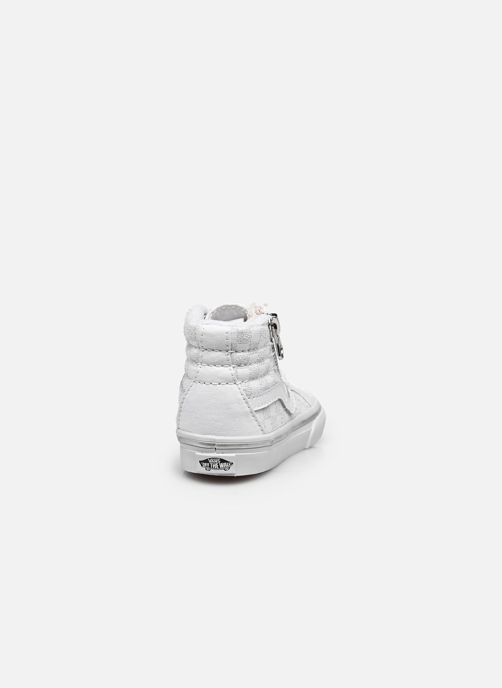 Baskets hautes Sk8-Hi Reissue Side Zip TD garçon blanc Vans Baskets hautes Sk8-Hi Reissue Side Zip TD garçon blanc METALLIC CHECKRBRD SILVER/TRUE