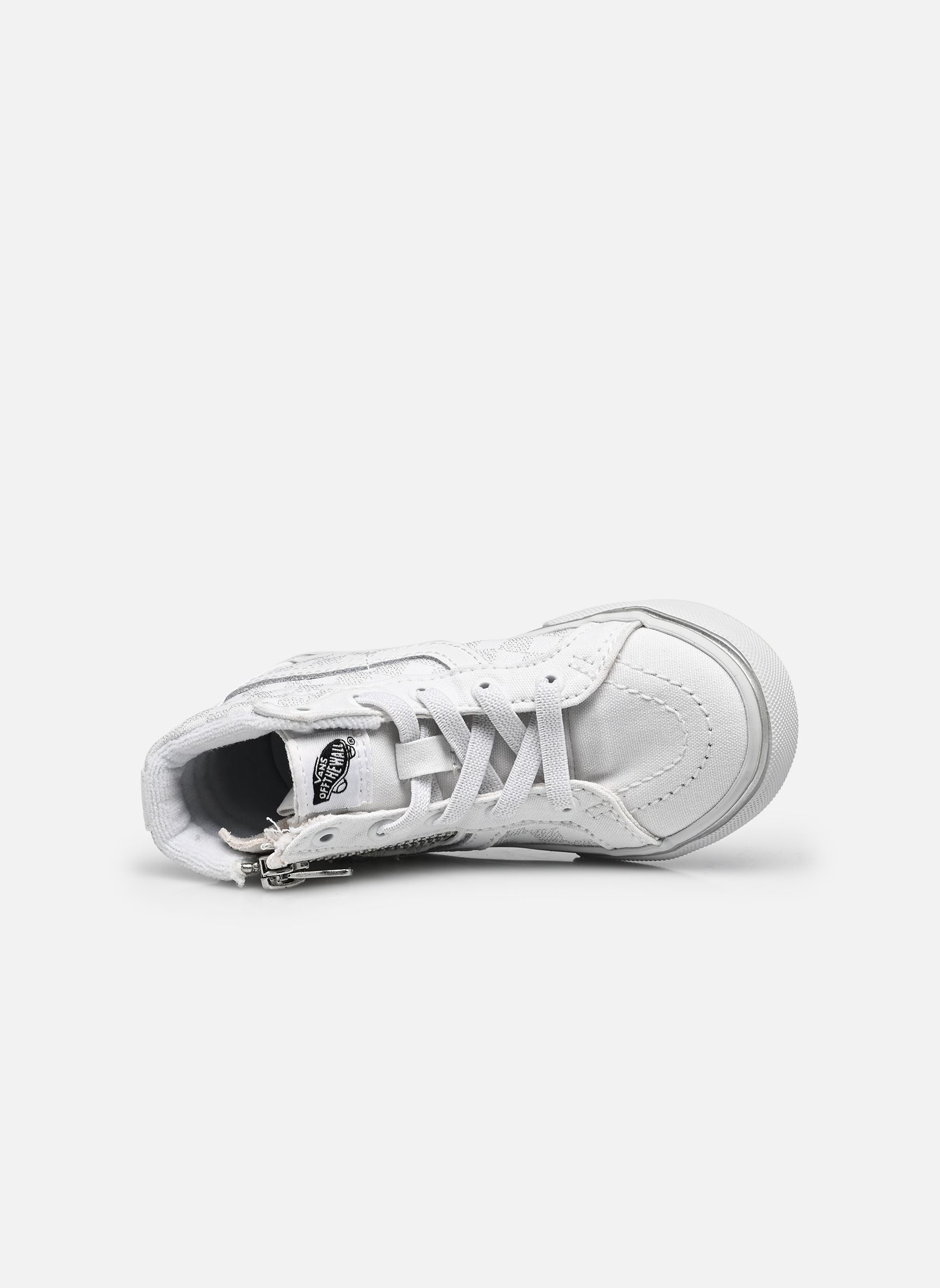 Baskets hautes Sk8-Hi Reissue Side Zip TD garçon blanc Vans Baskets hautes Sk8-Hi Reissue Side Zip TD garçon blanc METALLIC CHECKRBRD SILVER/TRUE