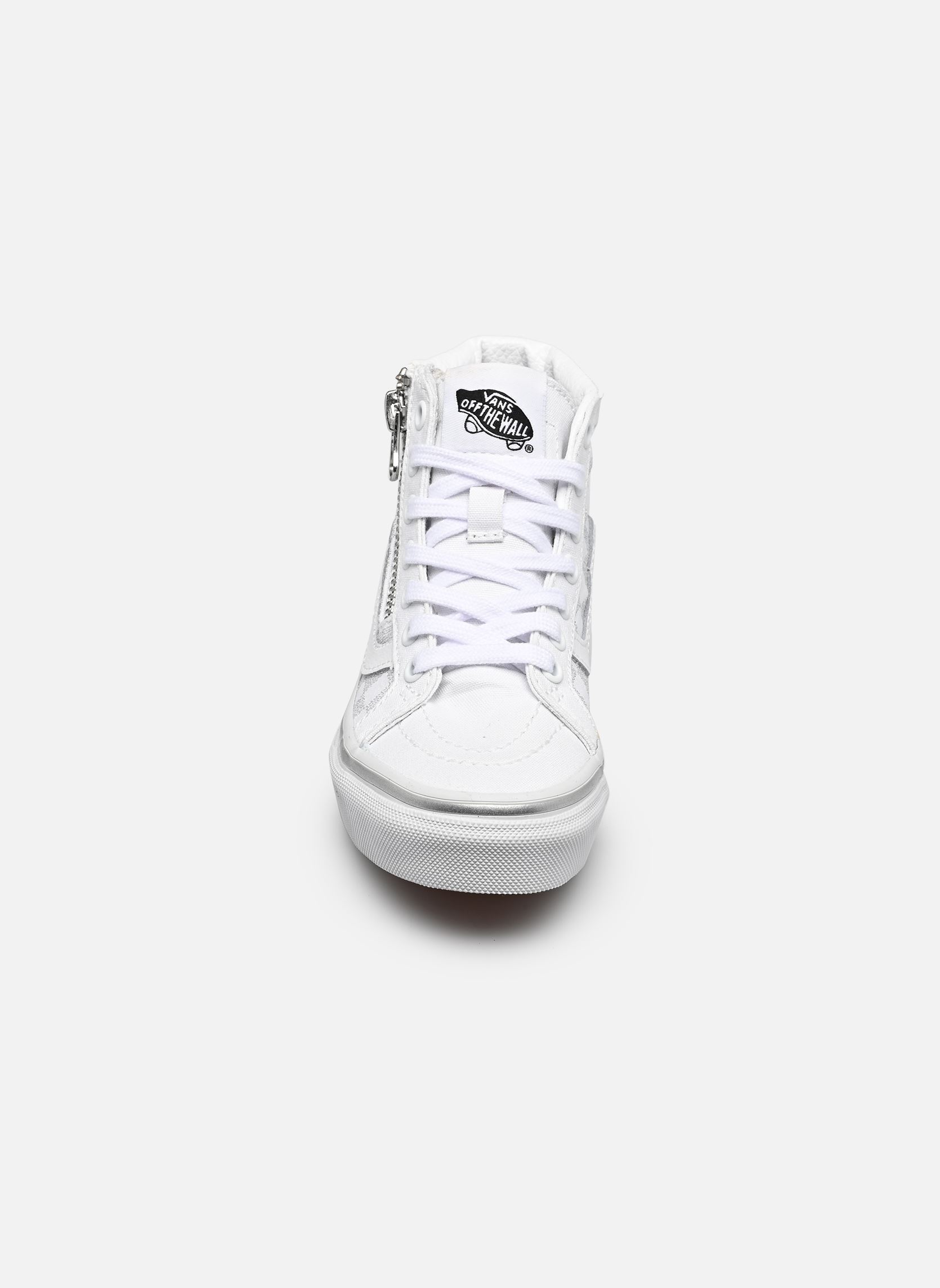 Knöchelhohe Sneaker Sk8-Hi Reissue Side Zip UY jungen weiß Vans Knöchelhohe Sneaker Sk8-Hi Reissue Side Zip UY jungen weiß METALLIC CHECKRBRD SILVER/TRUE