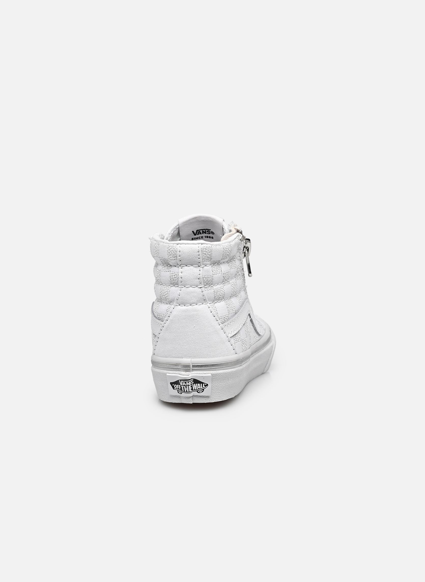 Knöchelhohe Sneaker Sk8-Hi Reissue Side Zip UY jungen weiß Vans Knöchelhohe Sneaker Sk8-Hi Reissue Side Zip UY jungen weiß METALLIC CHECKRBRD SILVER/TRUE