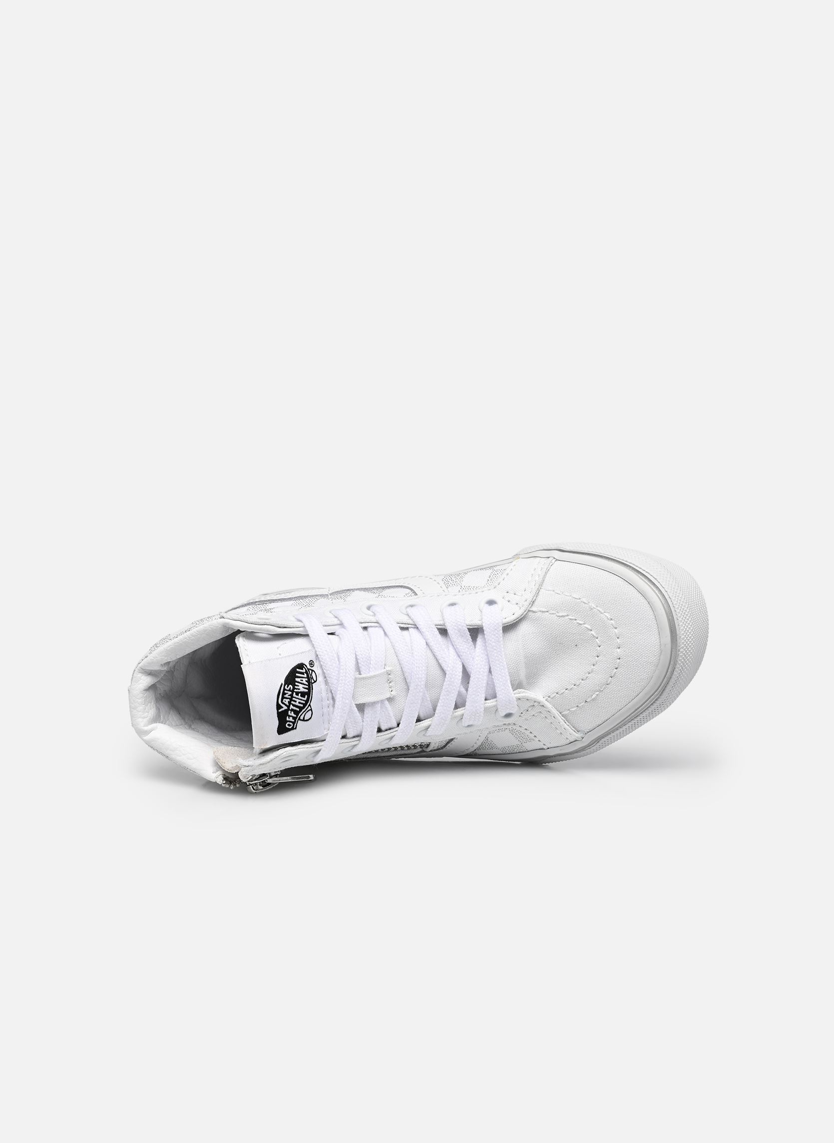 Knöchelhohe Sneaker Sk8-Hi Reissue Side Zip UY jungen weiß Vans Knöchelhohe Sneaker Sk8-Hi Reissue Side Zip UY jungen weiß METALLIC CHECKRBRD SILVER/TRUE