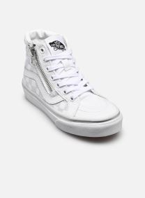 Knöchelhohe Sneaker Sk8-Hi Reissue Side Zip UY jungen weiß Vans Knöchelhohe Sneaker Sk8-Hi Reissue Side Zip UY jungen weiß METALLIC CHECKRBRD SILVER/TRUE