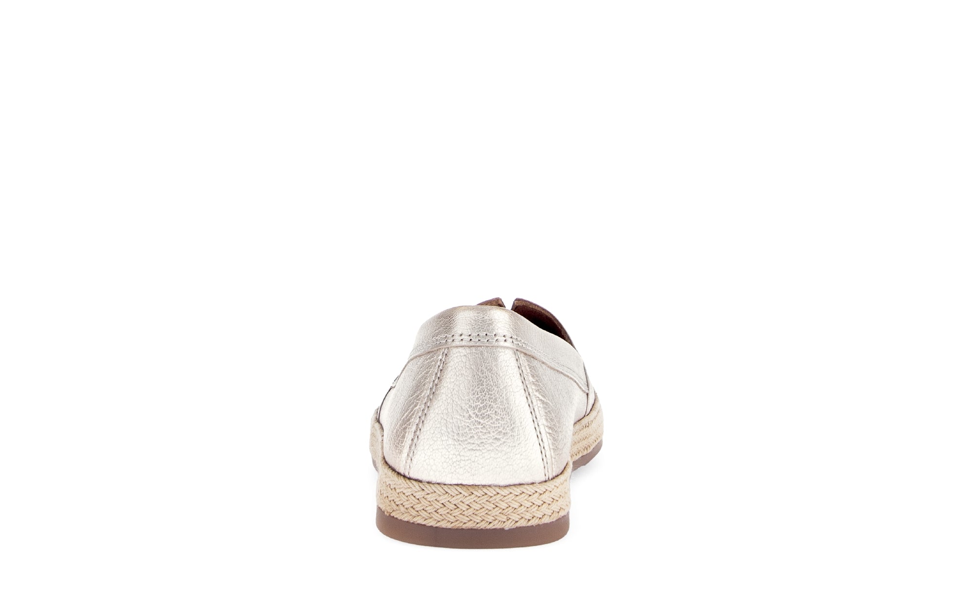 Mocassins Mocassins blancs en cuir lisse femme or et bronze Gabor Mocassins Mocassins blancs en cuir lisse femme or et bronze Or