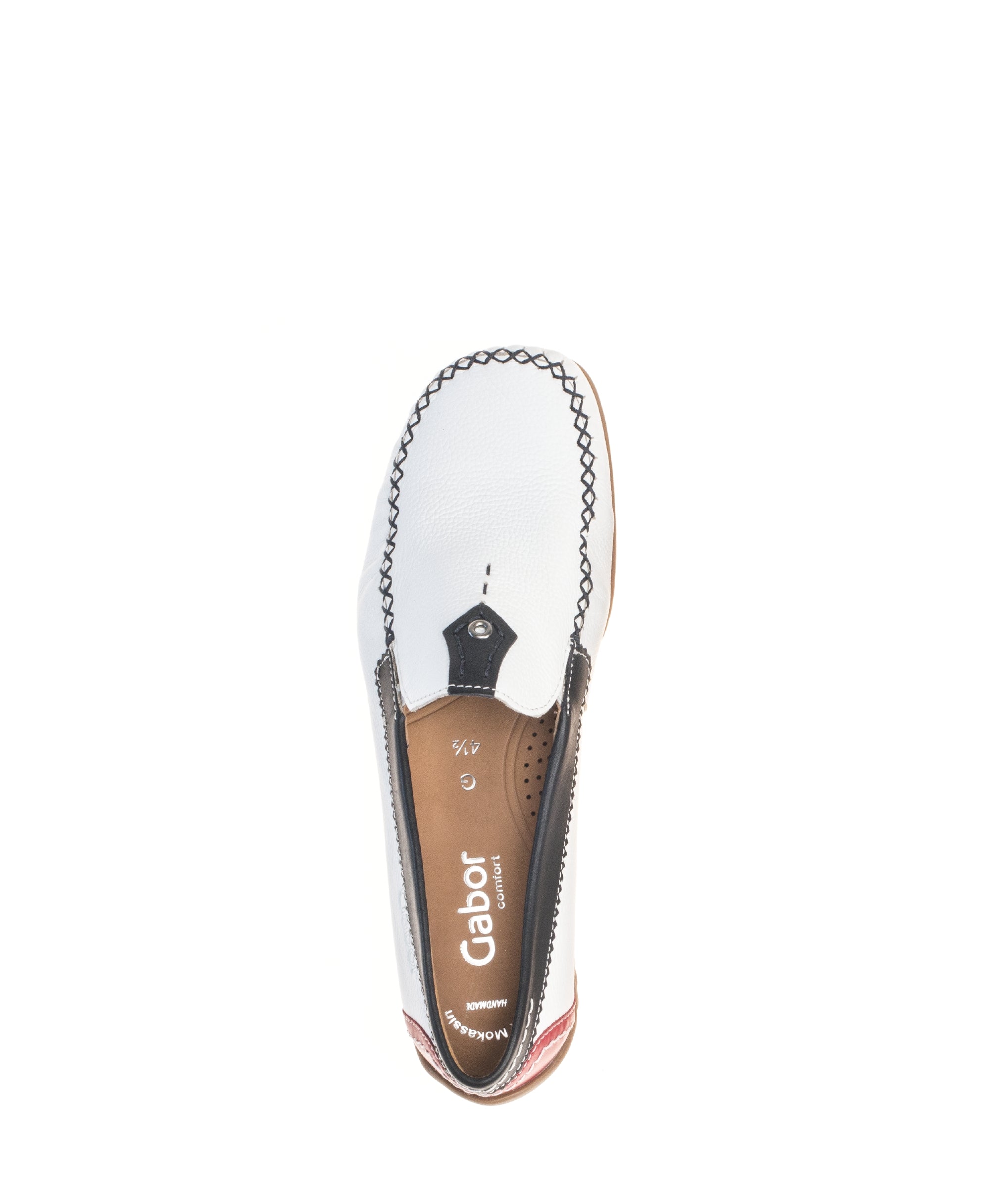 Mocassins 66.090 femme blanc Gabor Mocassins 66.090 femme blanc Blanc