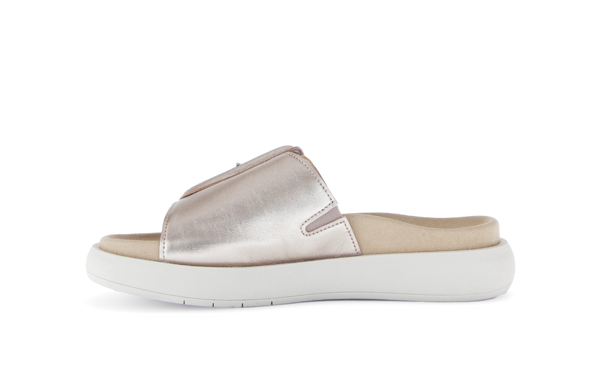 Mules Mules oranges en cuir velours femme or et bronze Gabor Mules Mules oranges en cuir velours femme or et bronze Or