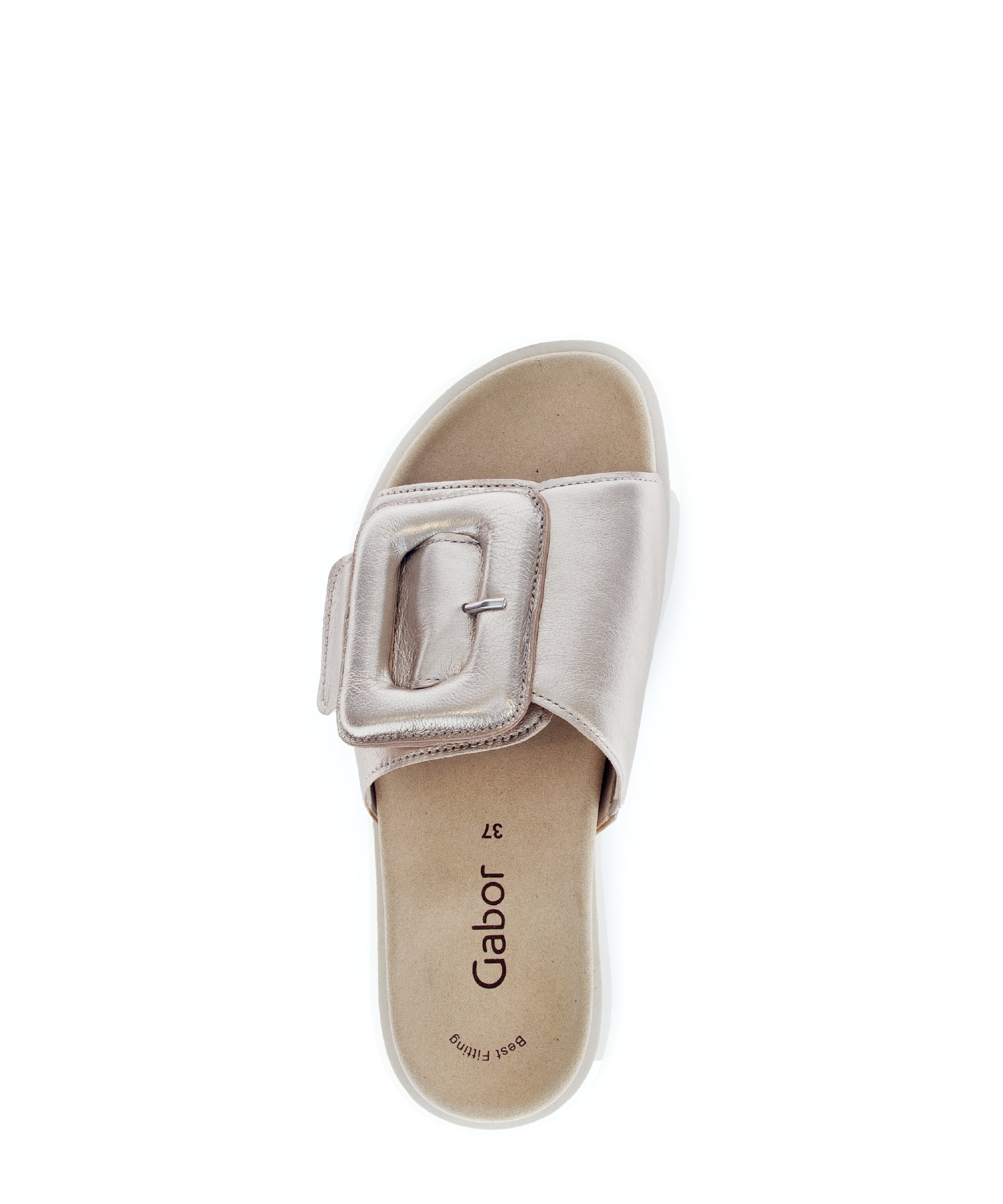 Mules Mules oranges en cuir velours femme or et bronze Gabor Mules Mules oranges en cuir velours femme or et bronze Or