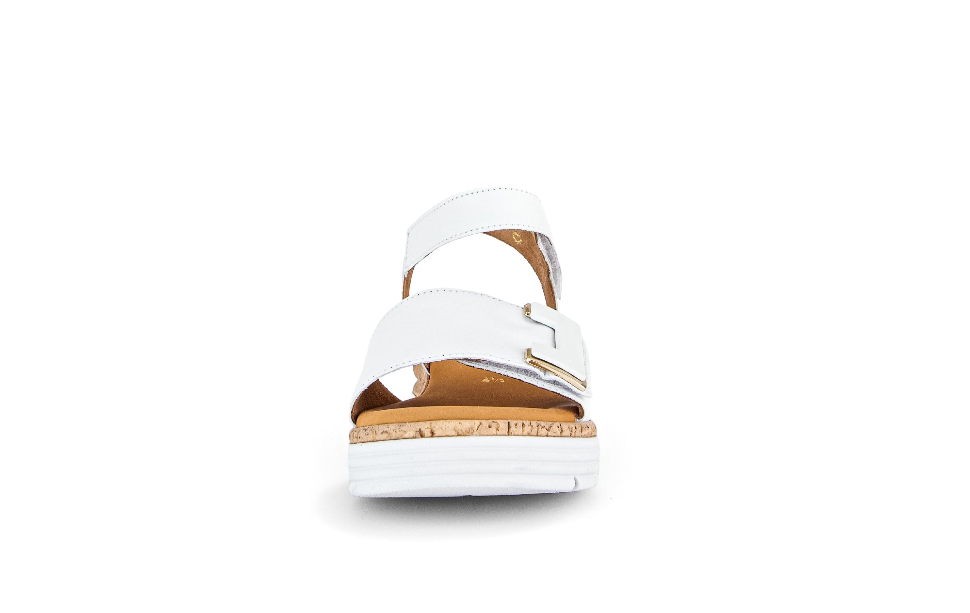 Sandales Sandales blanches en cuir lisse femme blanc Gabor Sandales Sandales blanches en cuir lisse femme blanc Blanc