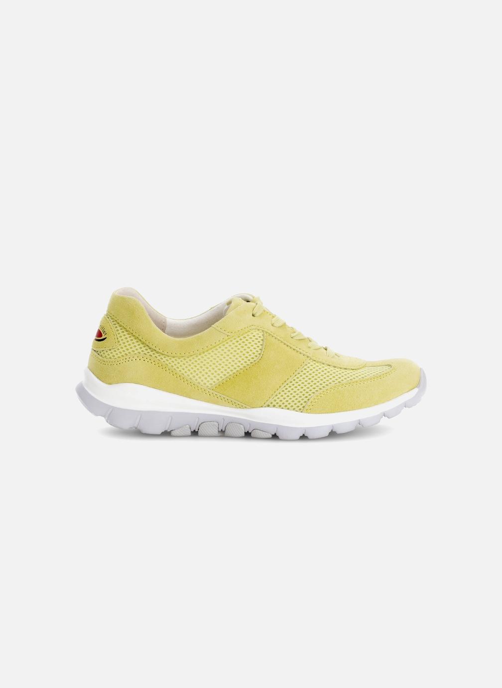Baskets basses Baskets blanches en textile femme jaune Gabor Baskets basses Baskets blanches en textile femme jaune Jaune