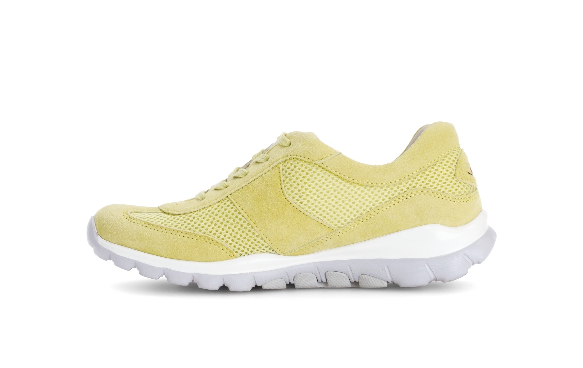 Baskets basses Baskets blanches en textile femme jaune Gabor Baskets basses Baskets blanches en textile femme jaune Jaune