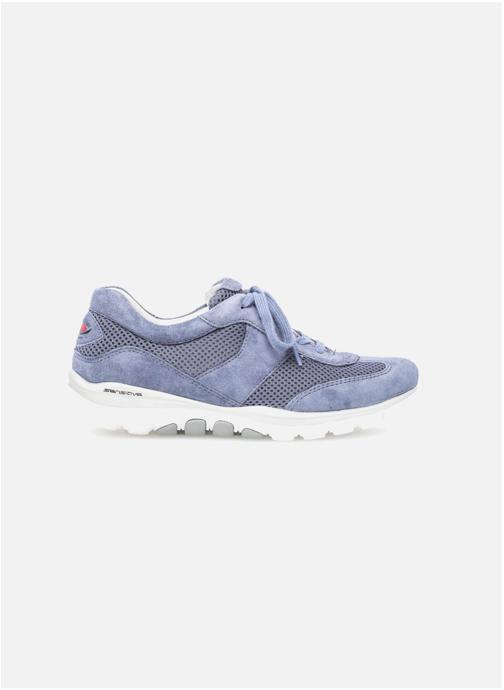 Gabor Baskets basses Baskets blanches en textile femme bleu