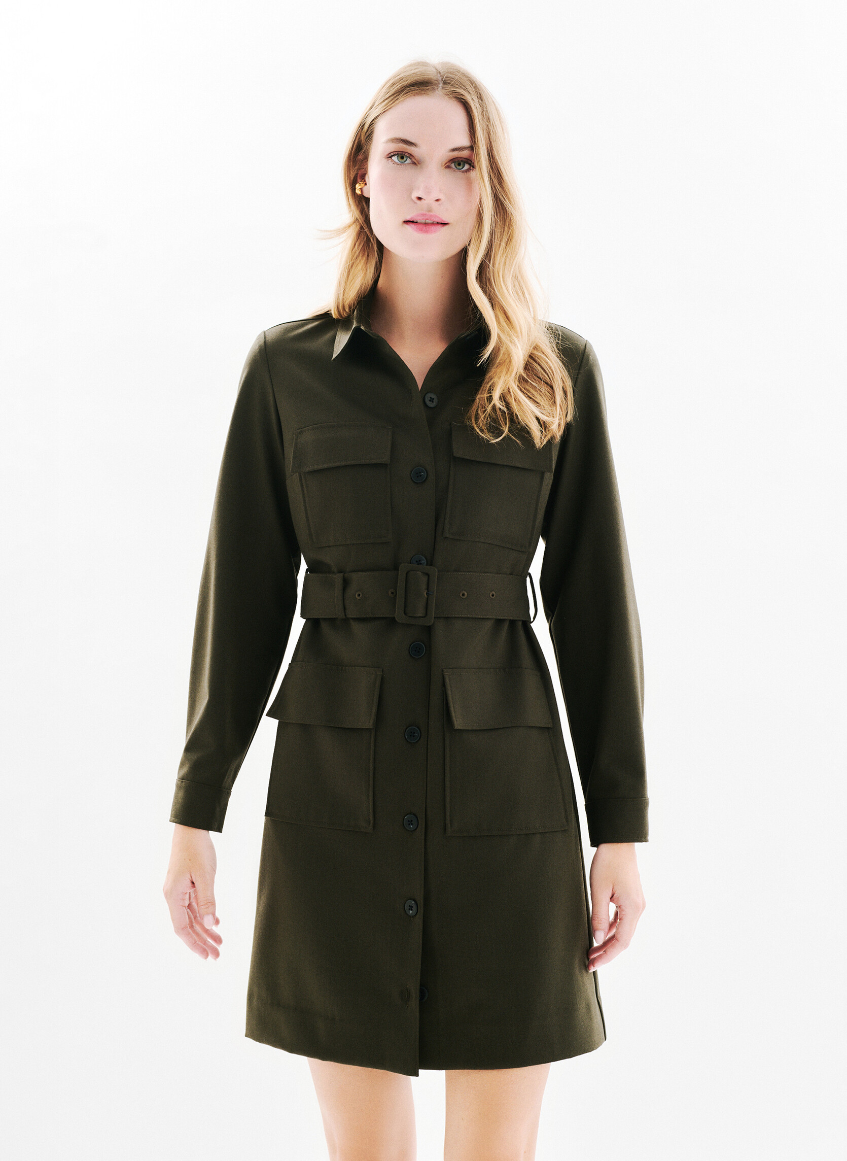 Robes 252R-RLILOU femme vert Caroll Robes 252R-RLILOU femme vert Kaki
