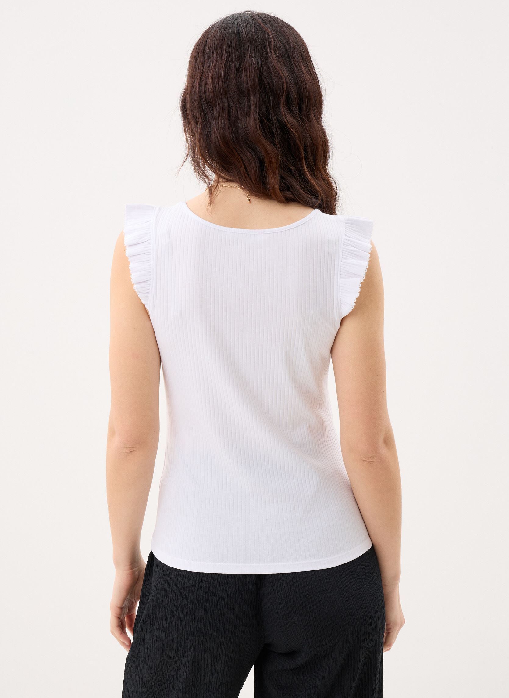 Débardeurs COTTINA 2 femme blanc Georgia Rose Débardeurs COTTINA 2 femme blanc Bright white