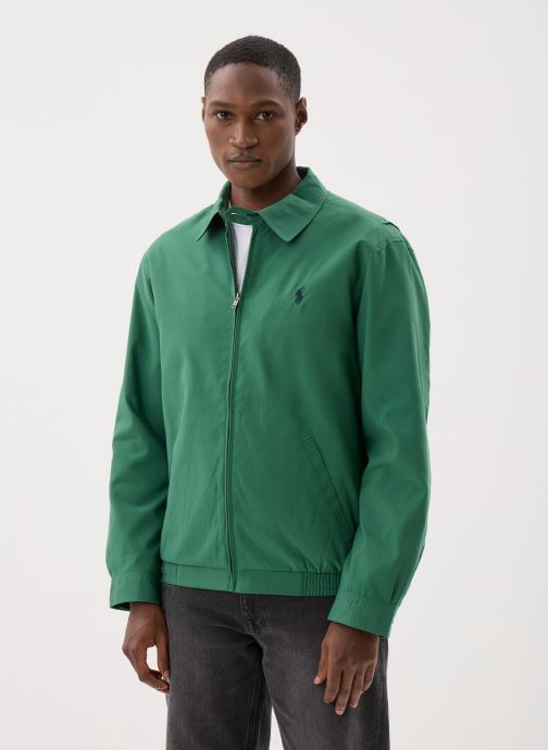 Polo Ralph Lauren Windjacks Veste bi-swing en sergé heren groen