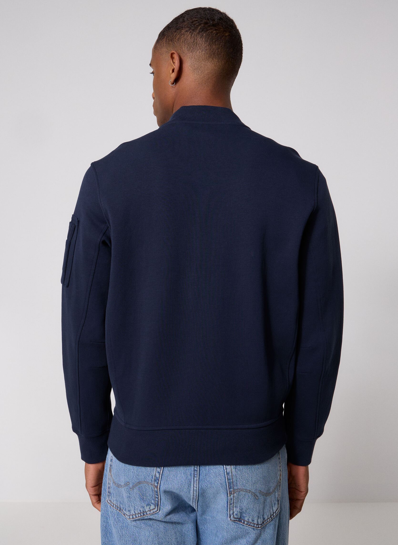 Sweats zippés Bomber en coton performance homme bleu Polo Ralph Lauren Sweats zippés Bomber en coton performance homme bleu AVIATOR NAVY