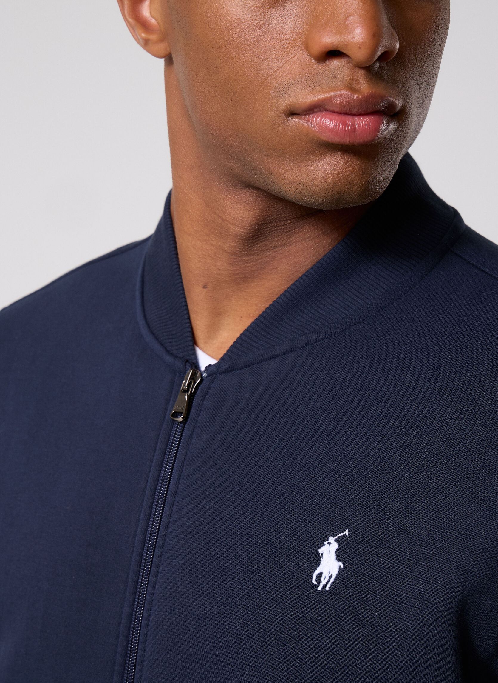 Sweats zippés Bomber en coton performance homme bleu Polo Ralph Lauren Sweats zippés Bomber en coton performance homme bleu AVIATOR NAVY