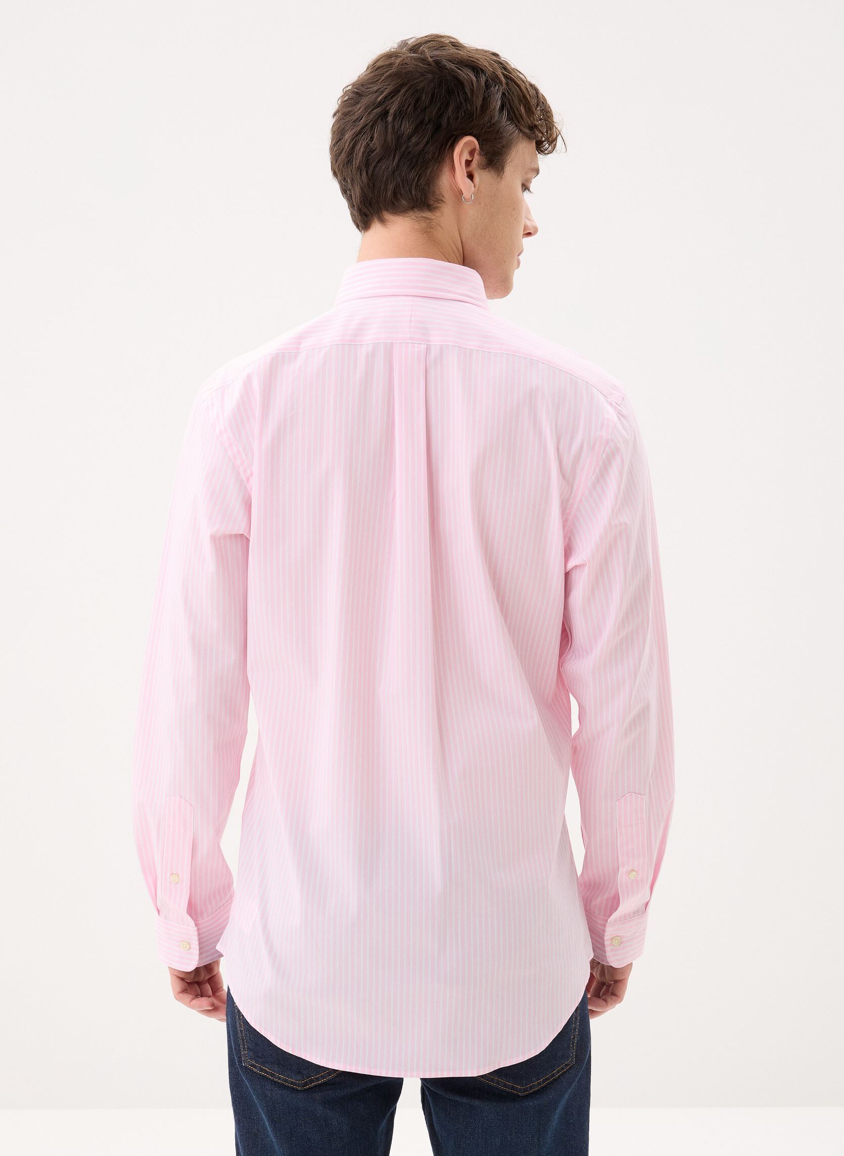 Hemden Chemise rayée popeline Custom Fit herren rosa Polo Ralph Lauren Hemden Chemise rayée popeline Custom Fit herren rosa 6779B CARMEL PINK/WHITE