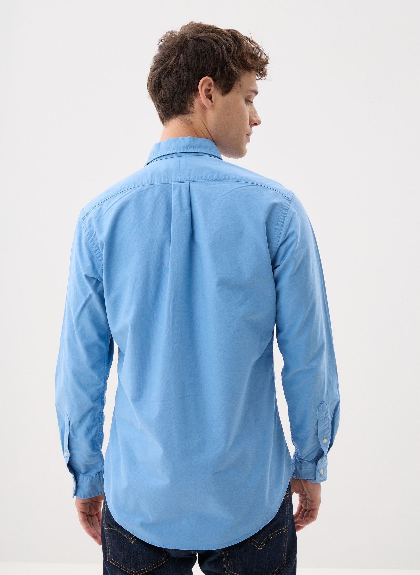 Camisas Chemise Oxford Custom Fit hombre azul Polo Ralph Lauren ...