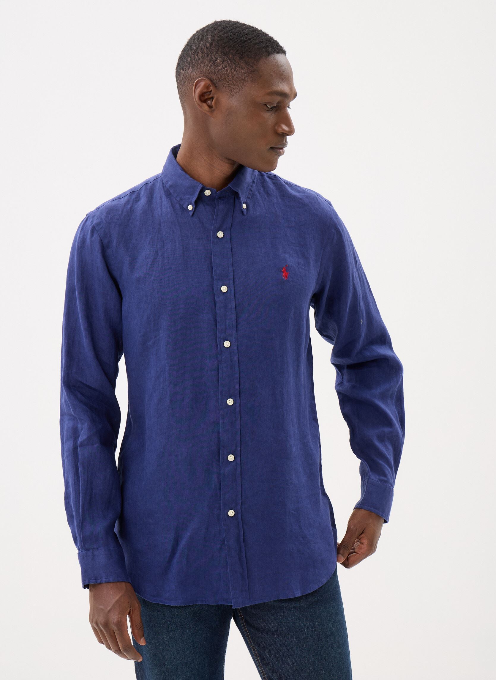 Vêtements Polo Ralph Lauren Chemise en lin Custom Fit pour Homme