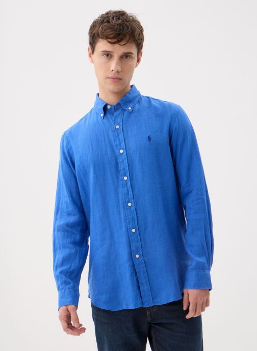 Polo Ralph Lauren Hemden Chemise en lin Custom Fit herren blau