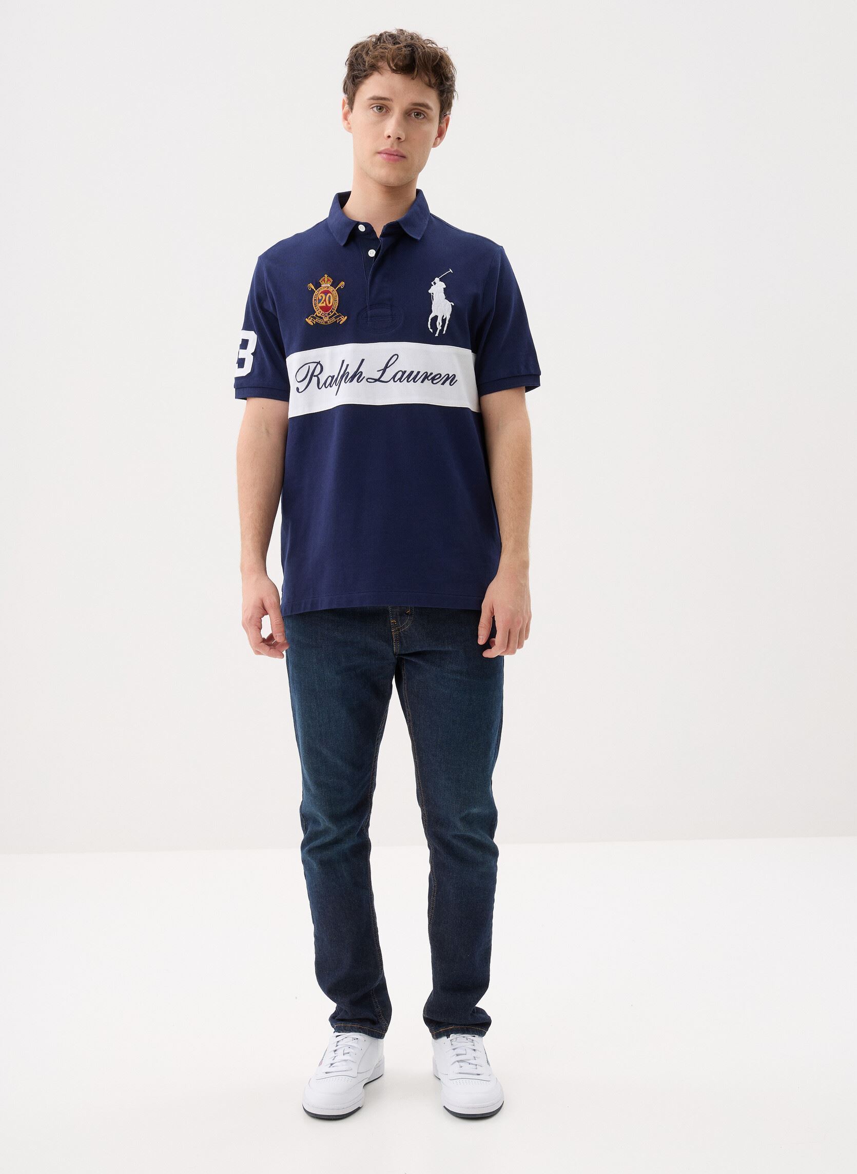 Polo a maniche corte Polo Big Pony 20e anniversaire uomo blu Polo Ralph Lauren Polo a maniche corte Polo Big Pony 20e anniversaire uomo blu CRUISE NAVY