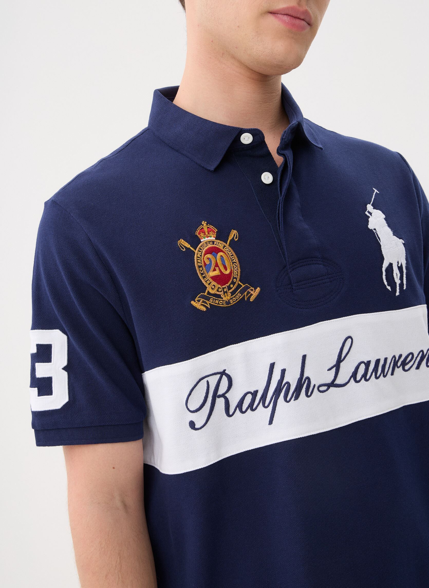 Polo a maniche corte Polo Big Pony 20e anniversaire uomo blu Polo Ralph Lauren Polo a maniche corte Polo Big Pony 20e anniversaire uomo blu CRUISE NAVY
