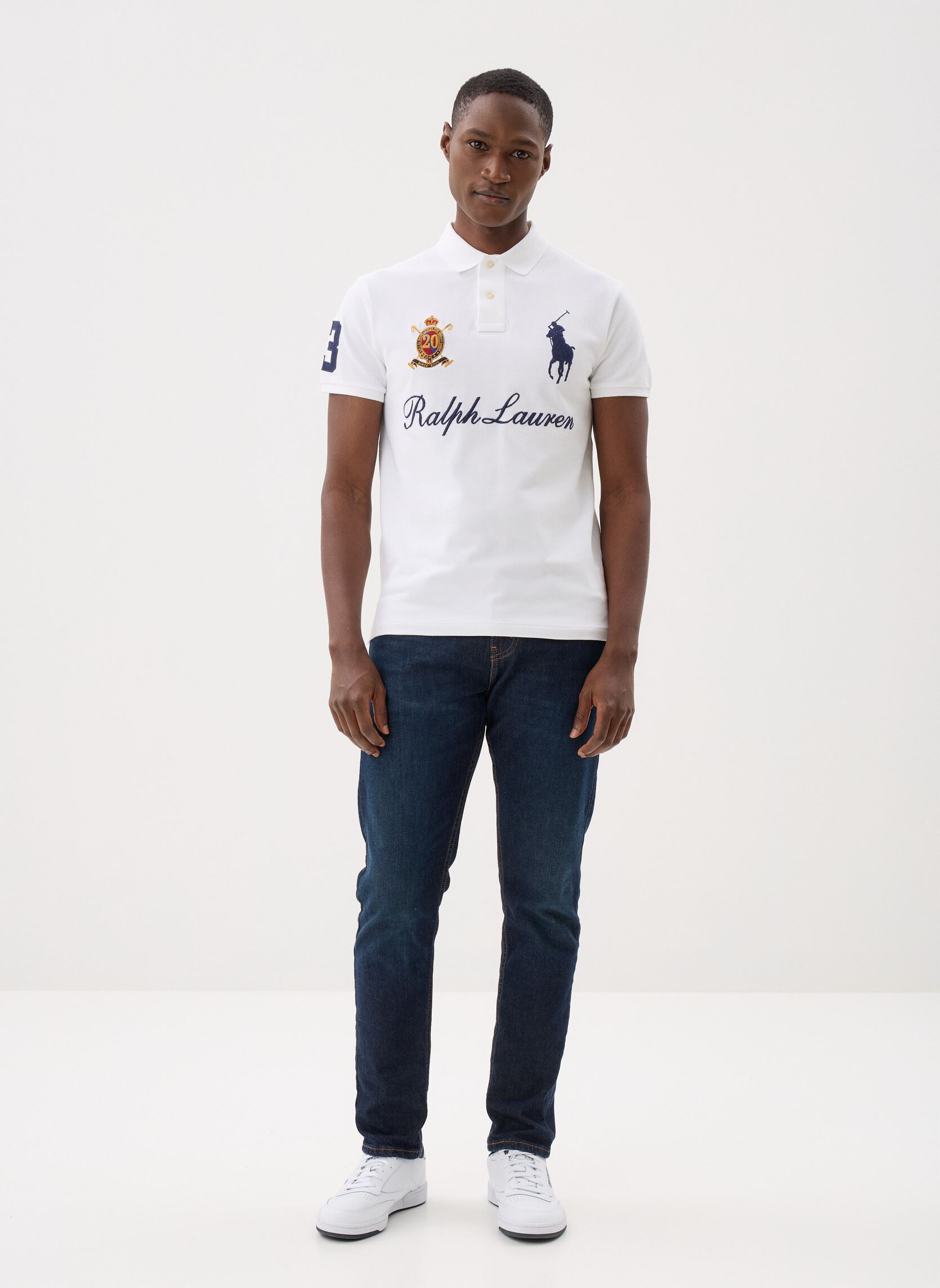 Kurzarm-Poloshirts Polo Big Pony 20e anniversaire herren weiß Polo Ralph Lauren Kurzarm-Poloshirts Polo Big Pony 20e anniversaire herren weiß WHITE/C7949