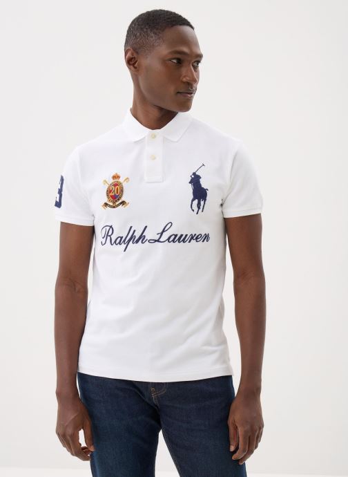 Polo Ralph Lauren Polos manches courtes Polo Big Pony 20e anniversaire homme blanc