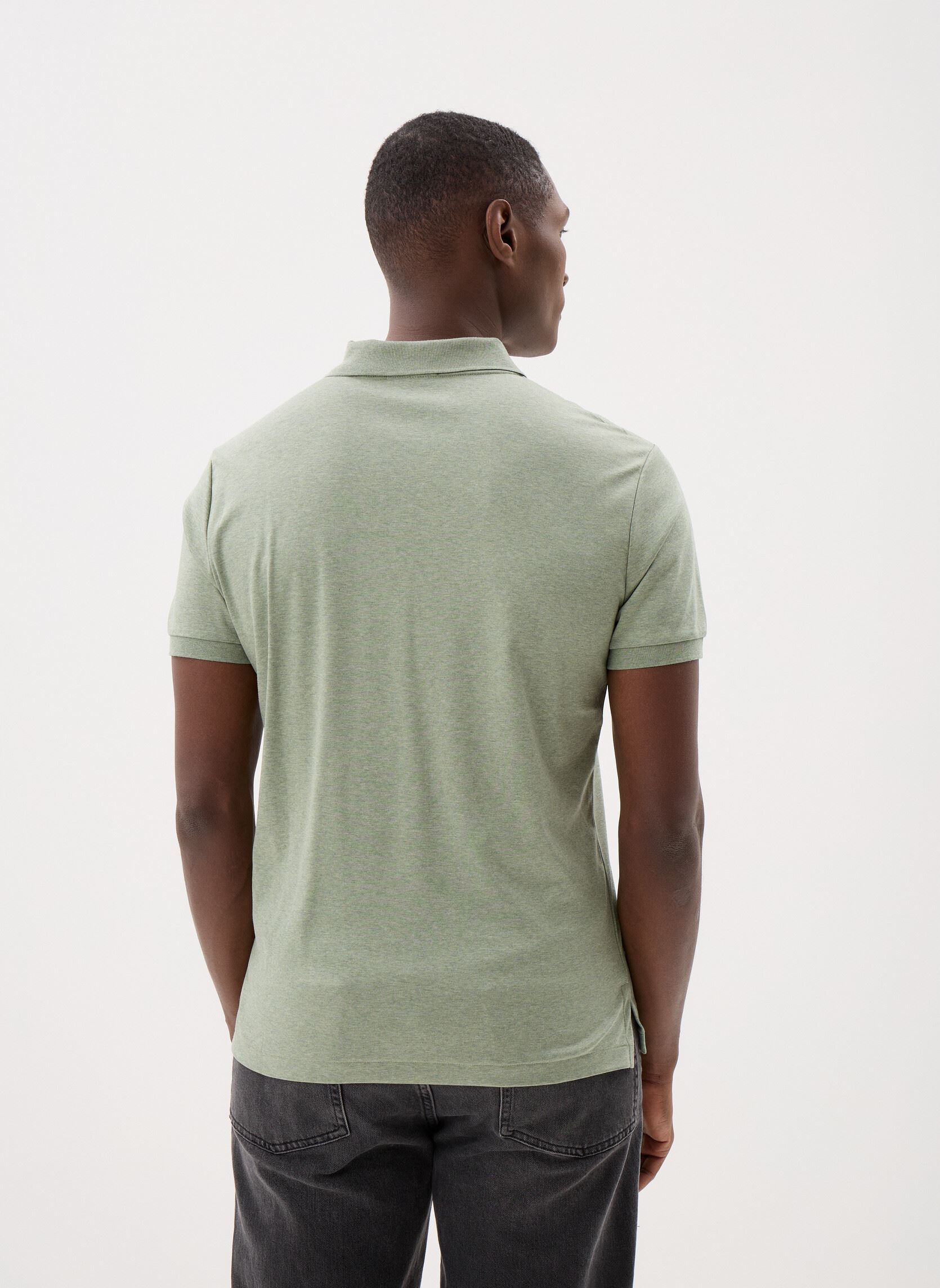 Korte mouwen polo's Polo en Pima coton Custom Slim Fit heren groen Polo Ralph Lauren Korte mouwen polo's Polo en Pima coton Custom Slim Fit heren groen GREENERY HEATHER