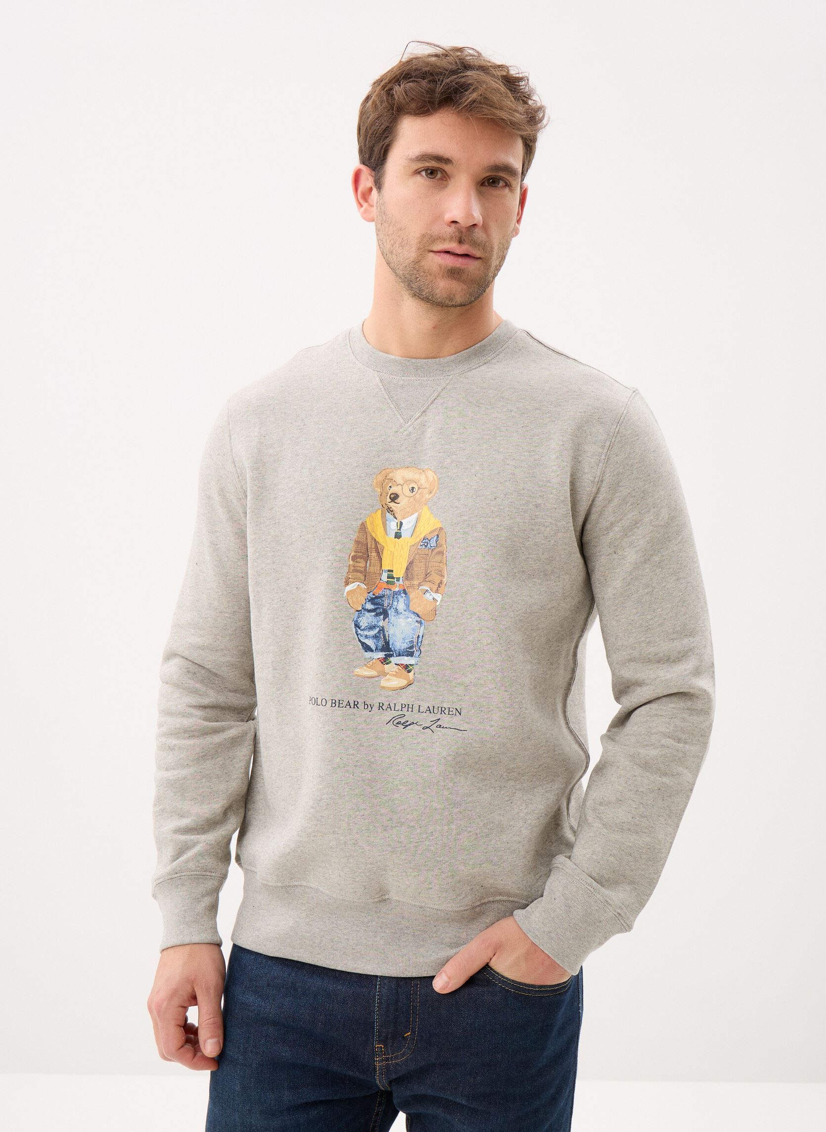 Sweat shirt Ralph Lauren Sweat Bear en molleton EU - vue 2