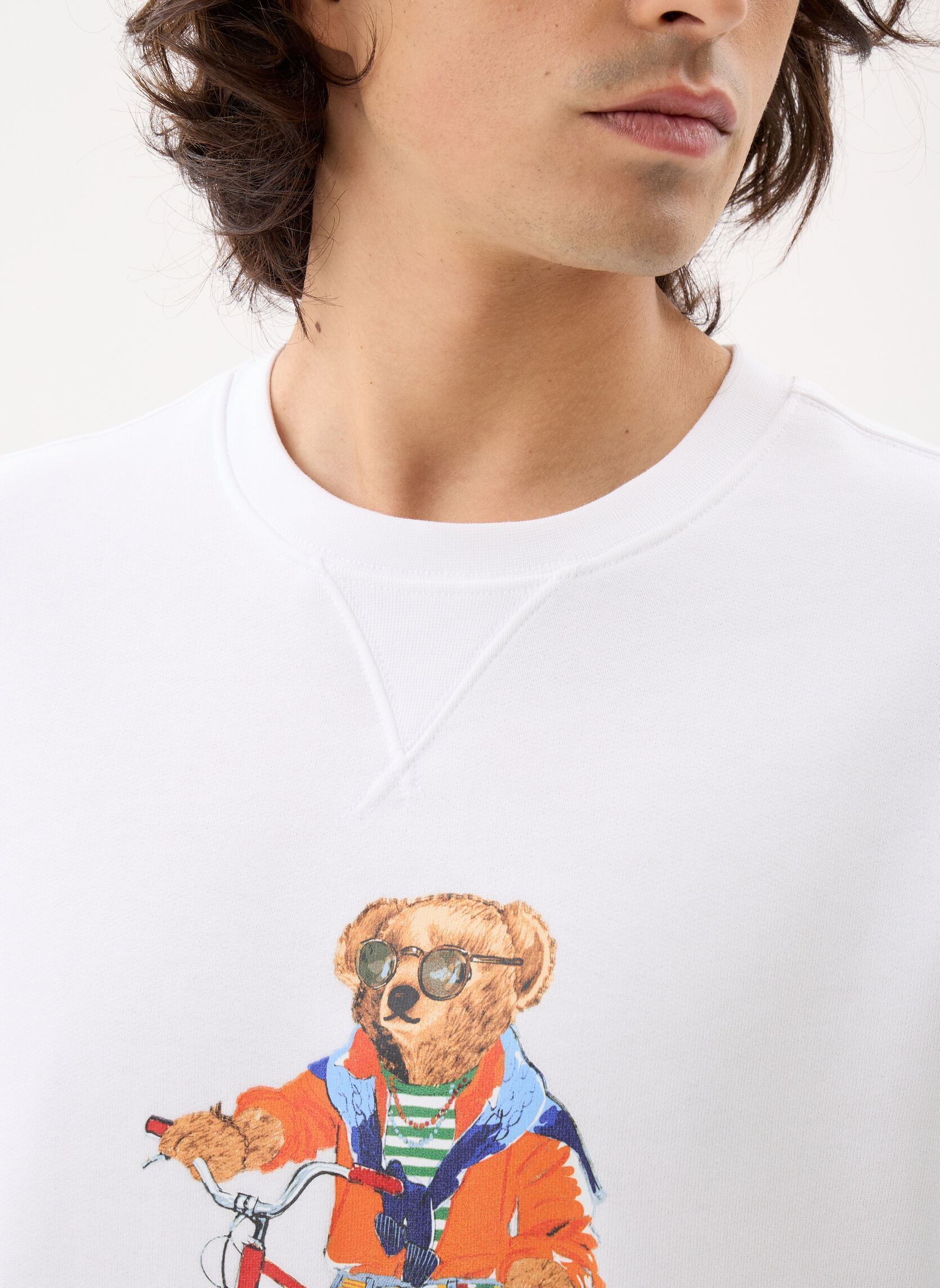 Sweatshirts Sweat Polo Bear en molleton heren wit Polo Ralph Lauren Sweatshirts Sweat Polo Bear en molleton heren wit WHITE- SUMMER BEAR