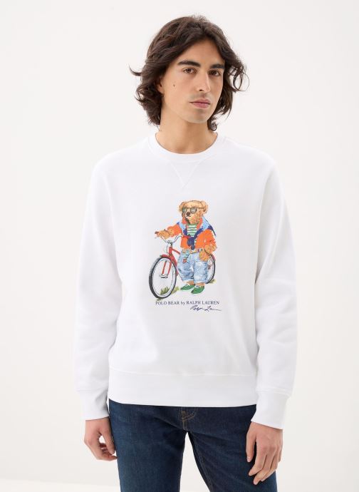 Polo Ralph Lauren Sweats Sweat Polo Bear en molleton homme blanc