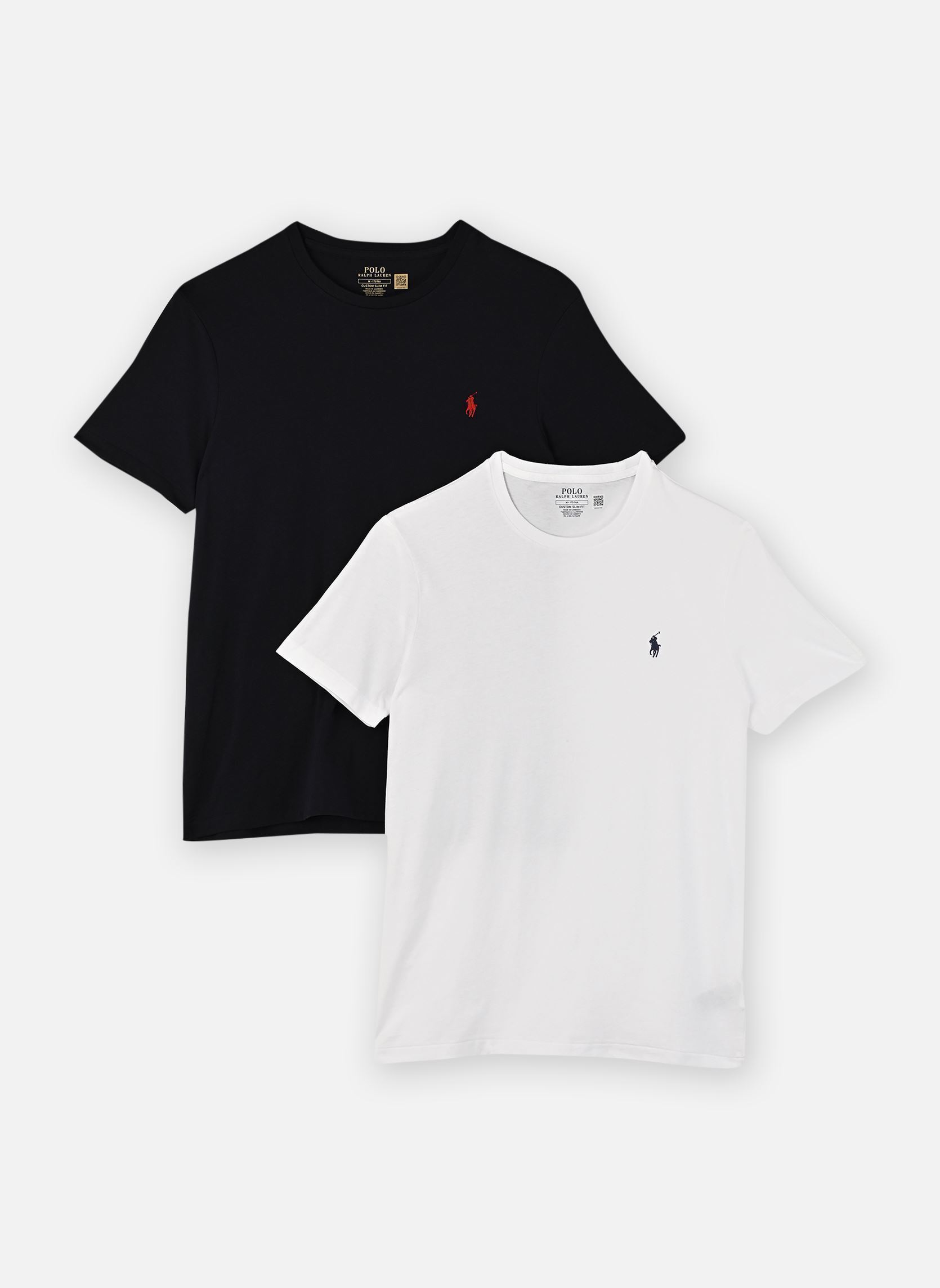 Vêtements Polo Ralph Lauren T shirt en pack de 2 couleurs Polo Player pour Homme