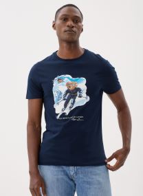 Tee-shirts manches courtes T-shirt Polo Bear custom Slim Fit homme bleu