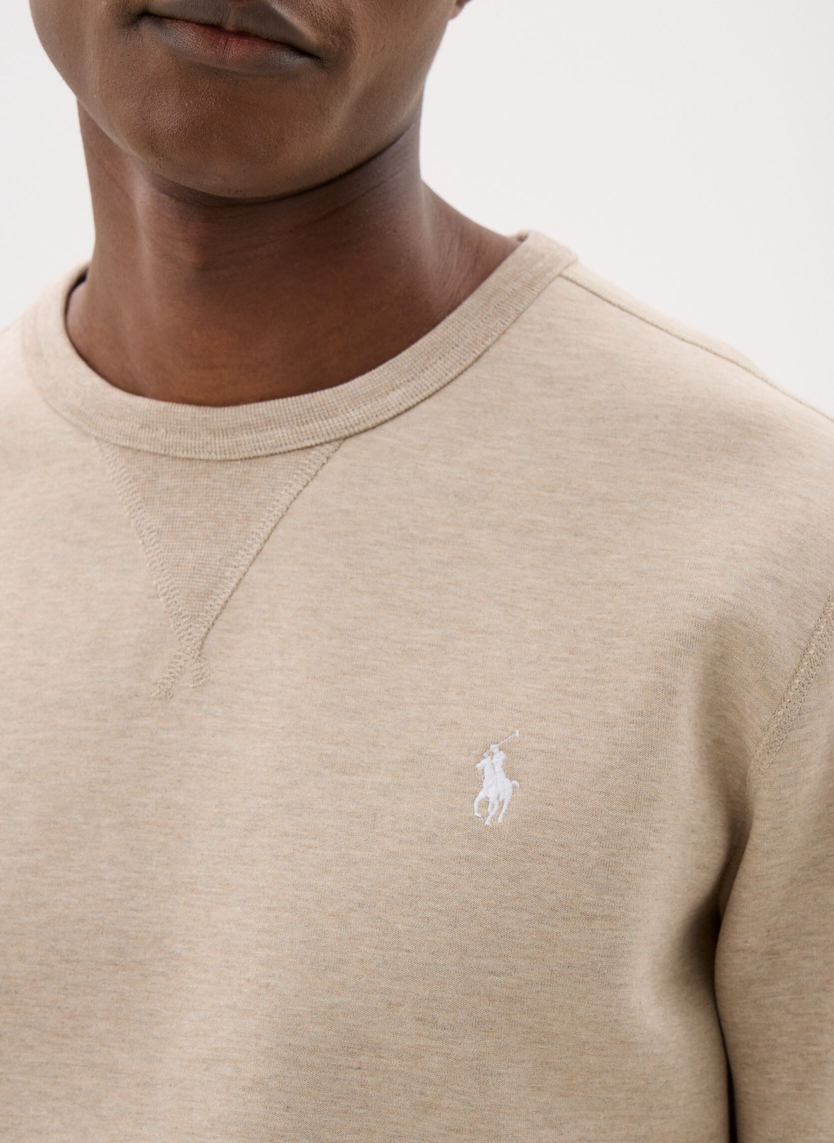 Sweats Lscnm6-Long Sleeve-Sweatshirt homme beige Polo Ralph Lauren Sweats Lscnm6-Long Sleeve-Sweatshirt homme beige TUSCAN BEIGE HEATHER/C1730