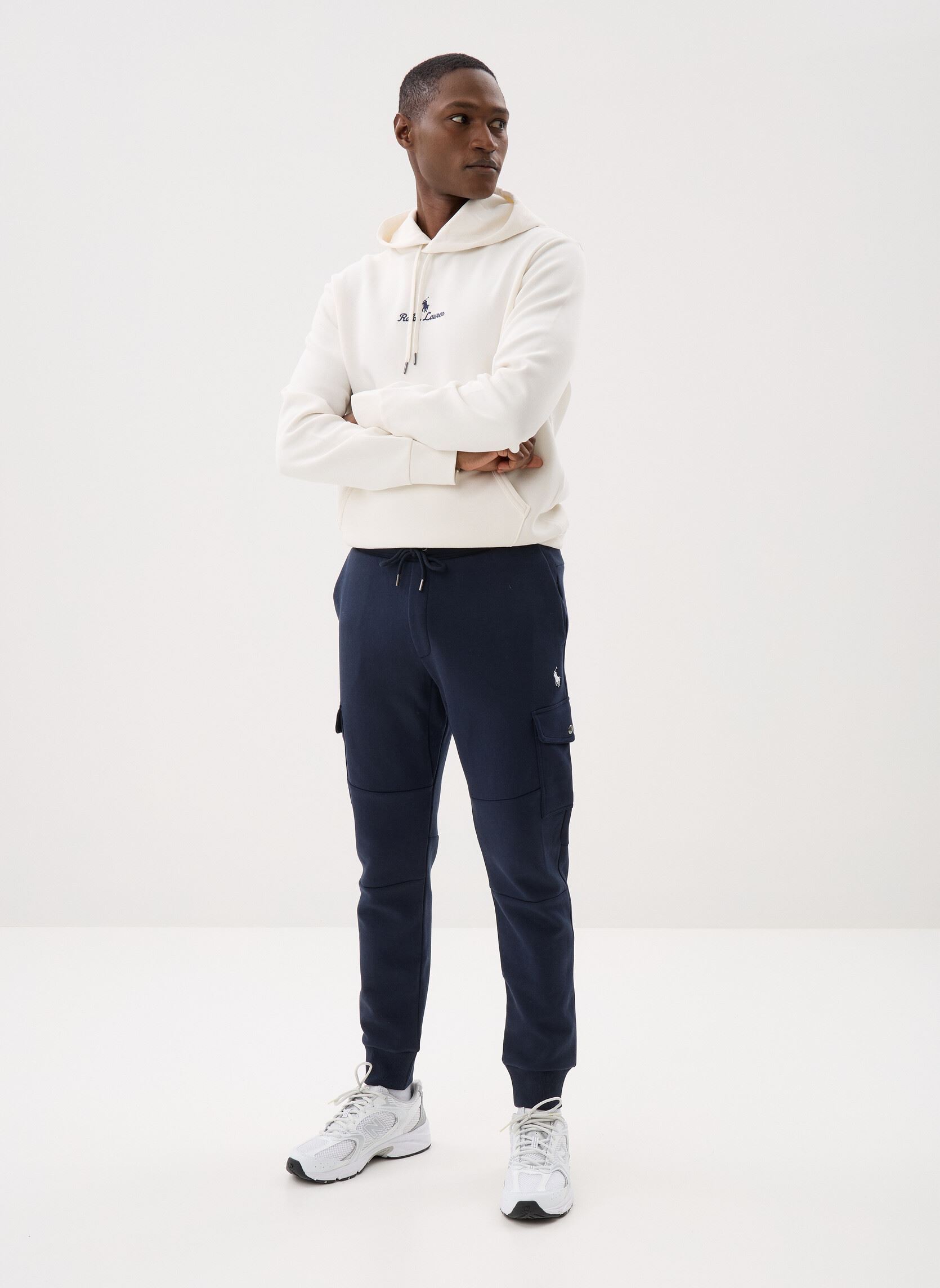 Sweats à capuche Sweat à capuche coton performance à log homme blanc Polo Ralph Lauren Sweats à capuche Sweat à capuche coton performance à log homme blanc DECKWASH WHITE