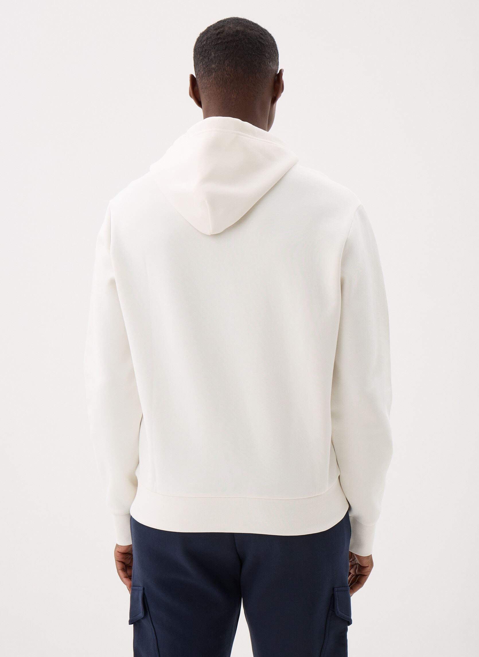 Sweats à capuche Sweat à capuche coton performance à log homme blanc Polo Ralph Lauren Sweats à capuche Sweat à capuche coton performance à log homme blanc DECKWASH WHITE