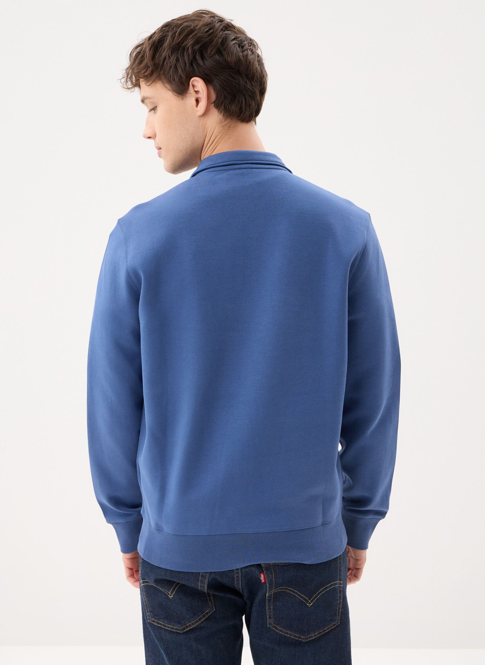 Sweats zippés Pull quart de zip en coton performance homme bleu Polo Ralph Lauren Sweats zippés Pull quart de zip en coton performance homme bleu NIGHT NAVY/C1730