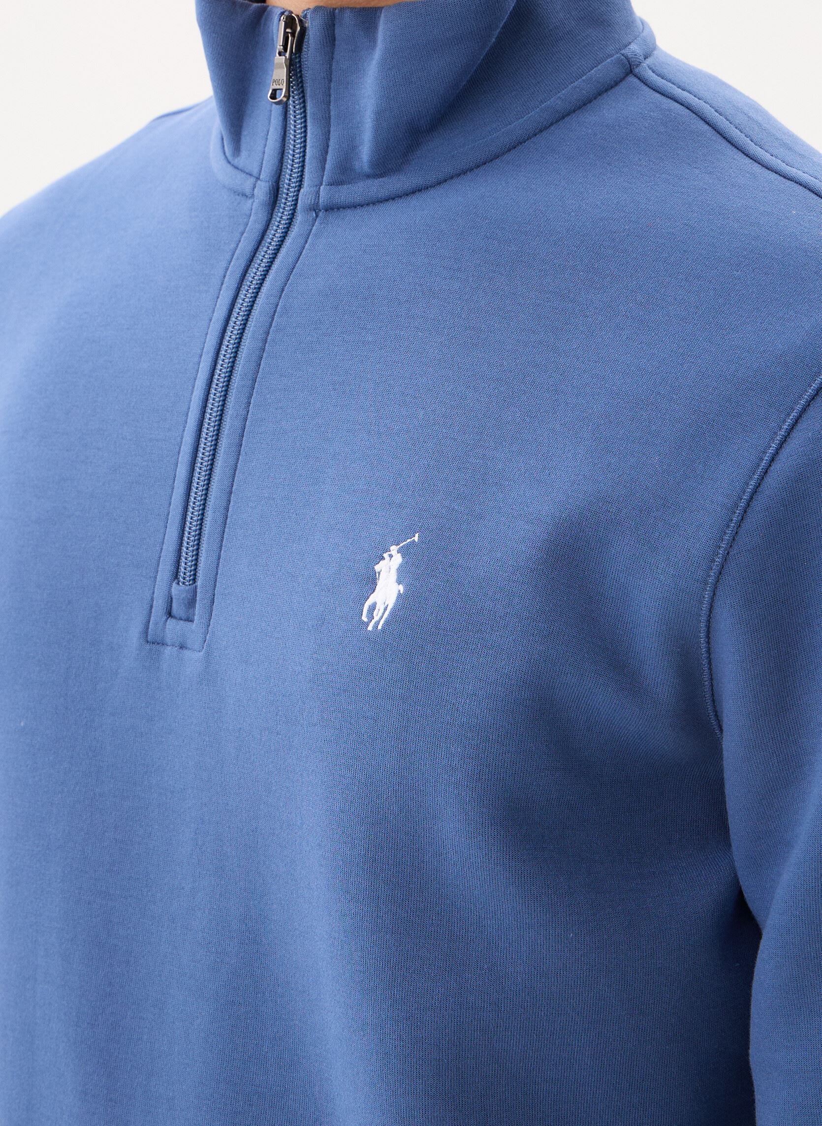 Sweats zippés Pull quart de zip en coton performance homme bleu Polo Ralph Lauren Sweats zippés Pull quart de zip en coton performance homme bleu NIGHT NAVY/C1730