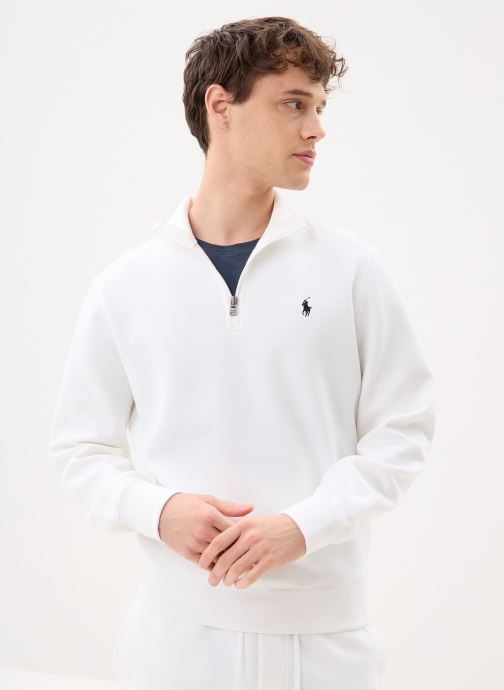 Polo Ralph Lauren Sweats zippés Pull quart de zip en coton performance homme blanc