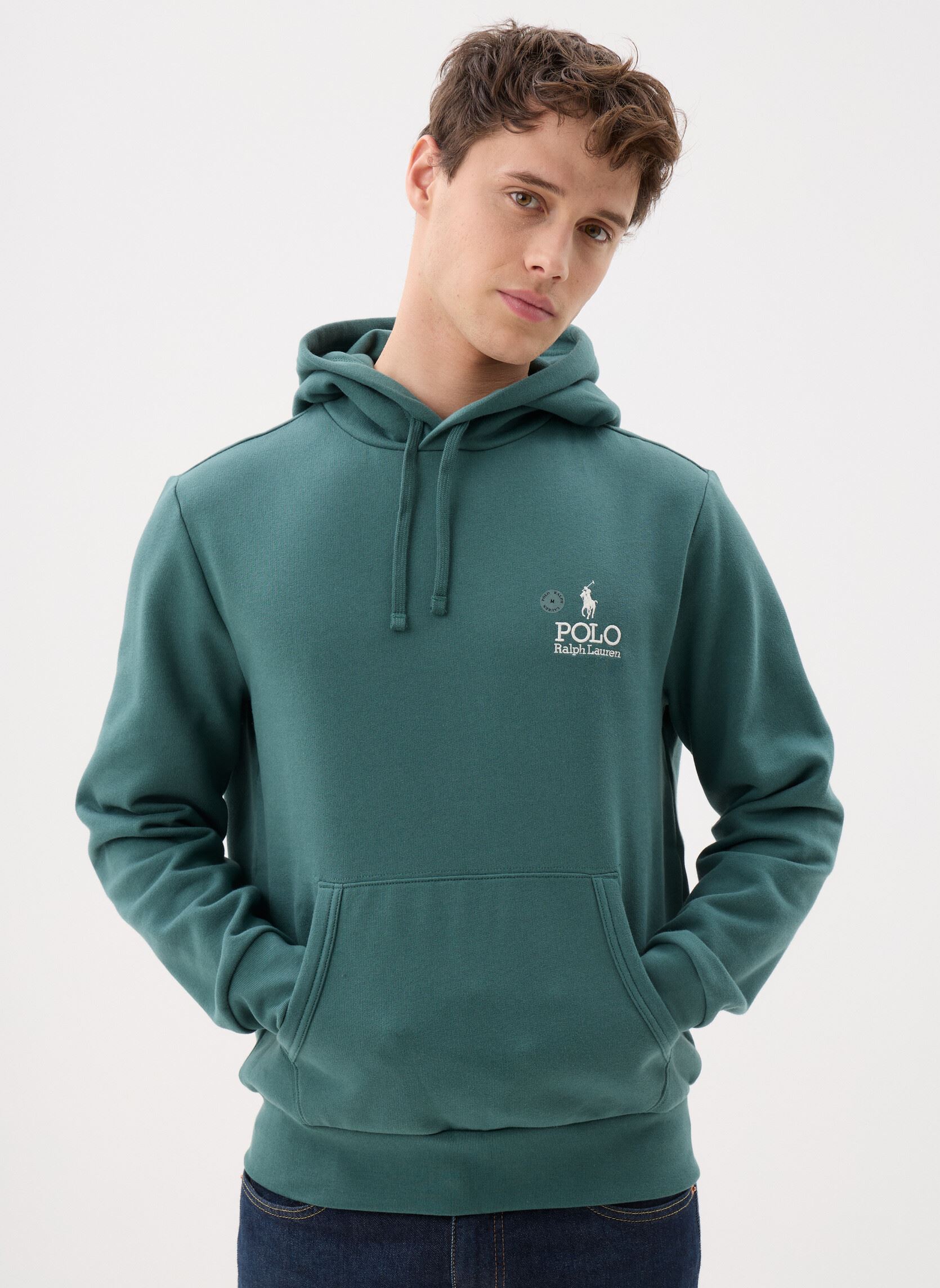 Vêtements Polo Ralph Lauren Sweat à capuche et logo en molleton pour Homme