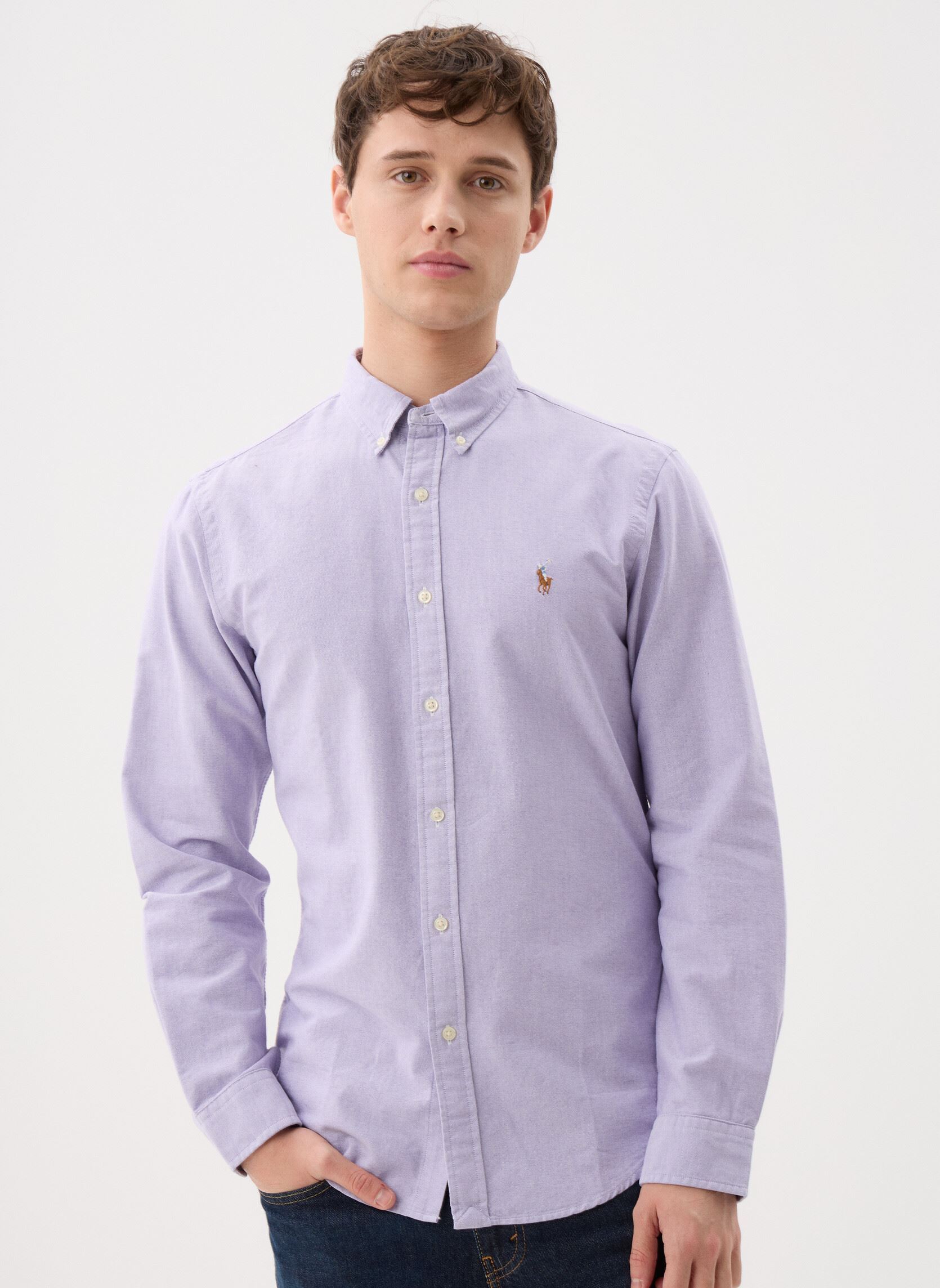 Vêtements Polo Ralph Lauren Chemise en oxford slim fit pour Homme