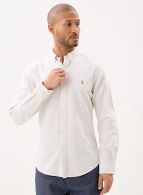 Hemden Chemise Oxford rayée Slim Fit heren paars