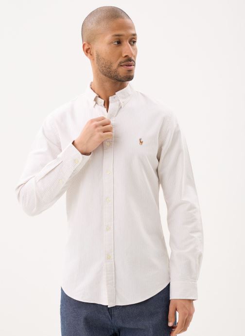 Polo Ralph Lauren Hemden Chemise Oxford rayée Slim Fit herren weiß