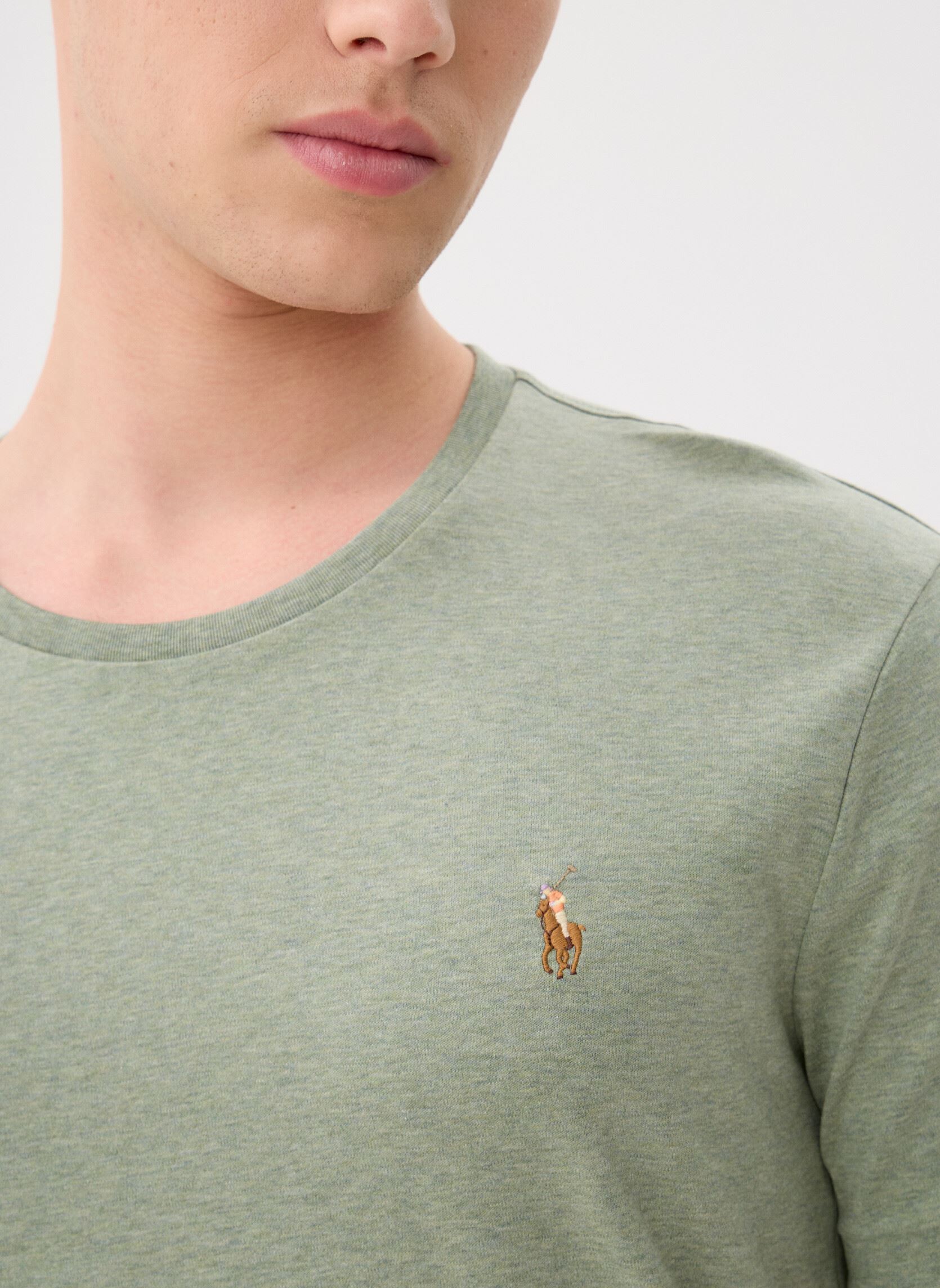 T-shirts met korte mouwen Sscncmslm1-Short Sleeve-T-Shirt heren groen Polo Ralph Lauren T-shirts met korte mouwen Sscncmslm1-Short Sleeve-T-Shirt heren groen GREENERY HEATHER