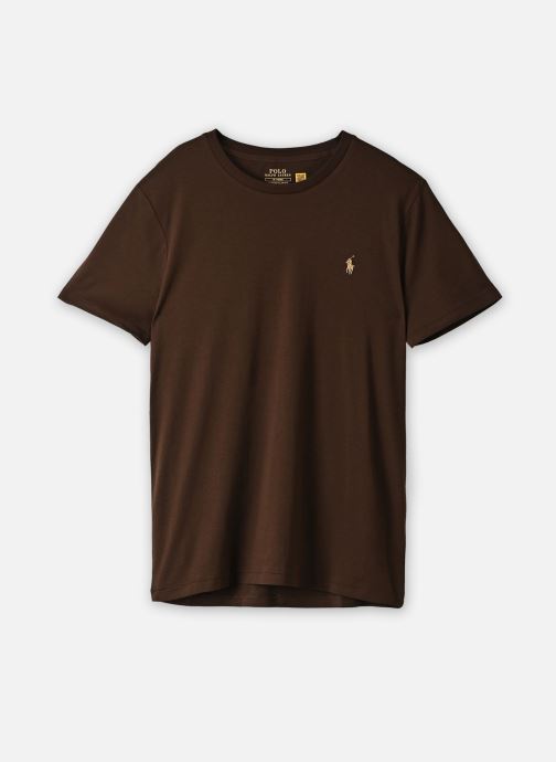 Polo Ralph Lauren Tee-shirts T-Shirt À Col Rond Custom Slim Fit homme marron
