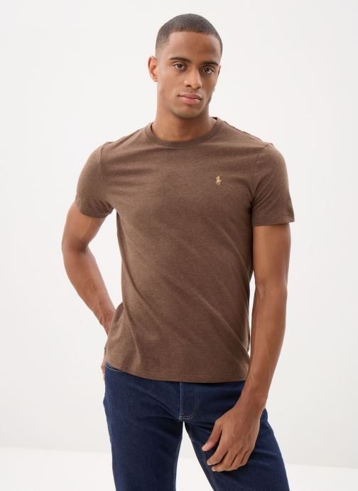 Polo Ralph Lauren T-shirts met korte mouwen T-Shirt À Col Rond Custom Slim Fit heren bruin