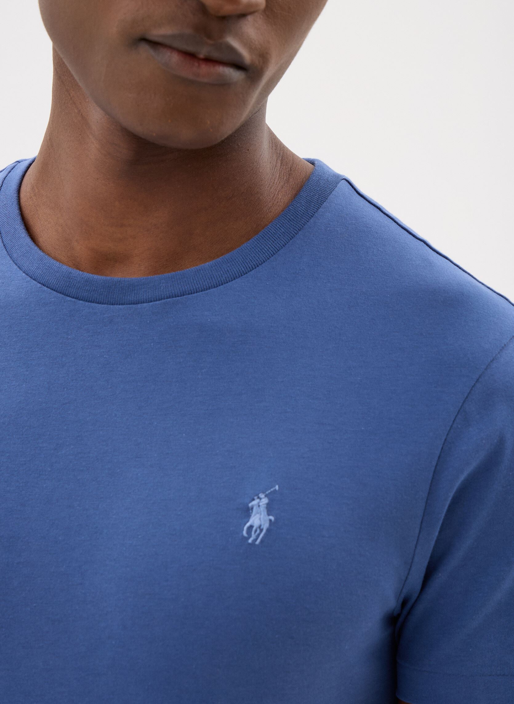 T-shirts met korte mouwen T-Shirt À Col Rond Custom Slim Fit heren blauw Polo Ralph Lauren T-shirts met korte mouwen T-Shirt À Col Rond Custom Slim Fit heren blauw OLD ROYAL/C7215