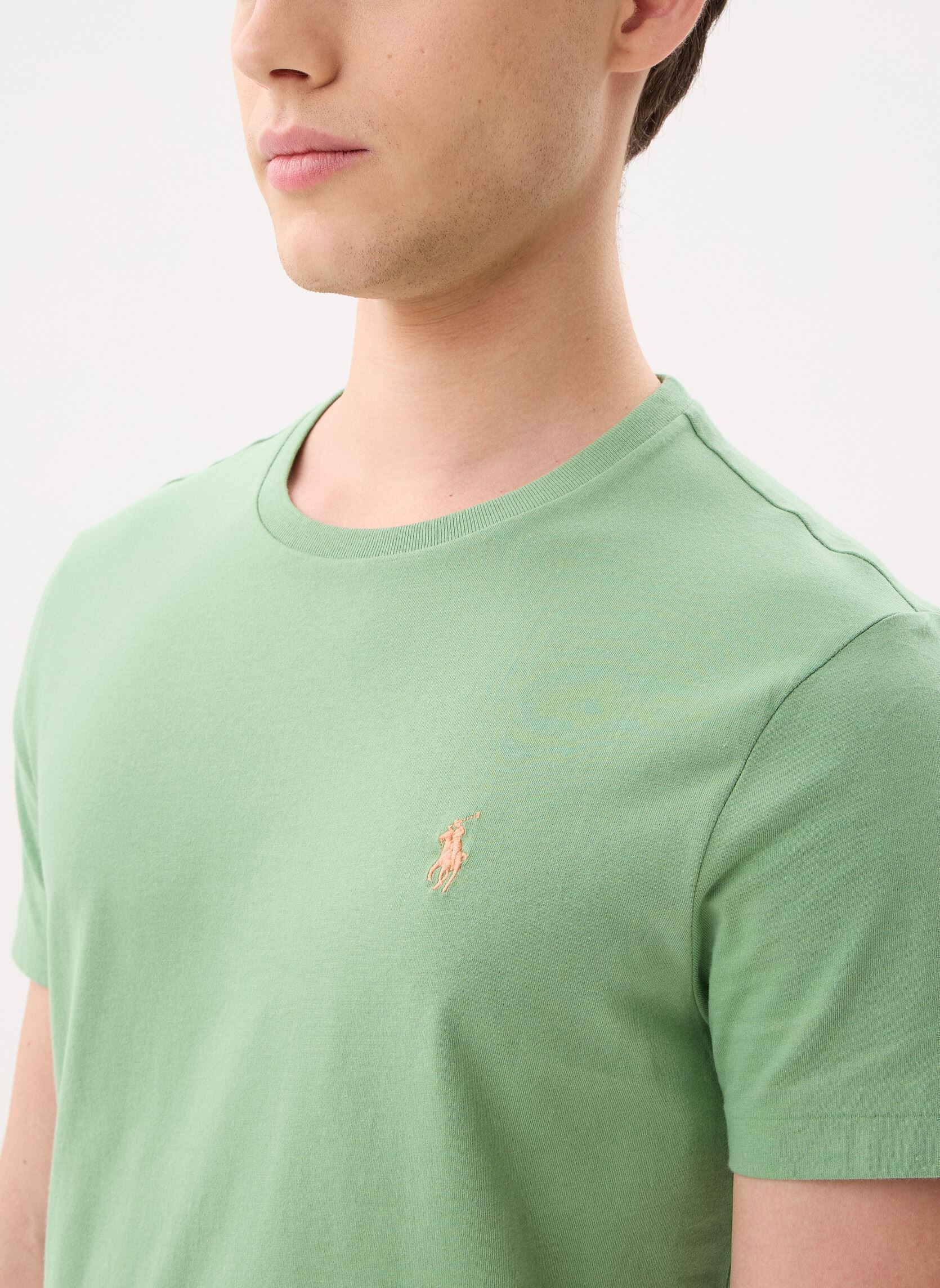 Kurzarm-T-Shirts T-Shirt À Col Rond Custom Slim Fit herren grün Polo Ralph Lauren Kurzarm-T-Shirts T-Shirt À Col Rond Custom Slim Fit herren grün OUTBACK GREEN/C2451